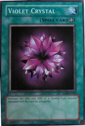 Violet Crystal [LOB-EN042] - Legend of Blue Eyes White Dragon (Worldwide English) Unlimited - Common / Short Print - Trinity Hobby