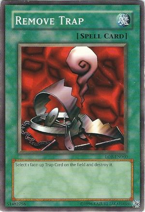 Remove Trap [LOB-EN060] - Legend of Blue Eyes White Dragon (Worldwide English) Unlimited - Common / Short Print - Trinity Hobby