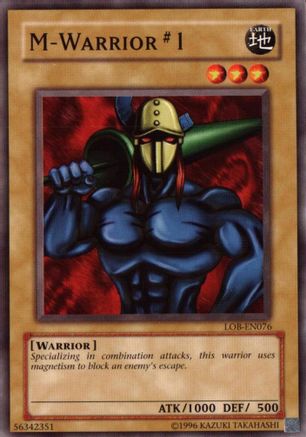 M-Warrior #1 [LOB-EN076] - Legend of Blue Eyes White Dragon (Worldwide English) Unlimited - Common / Short Print - Trinity Hobby
