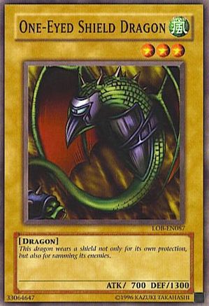 One-Eyed Shield Dragon [LOB-EN087] Common - Trinity Hobby