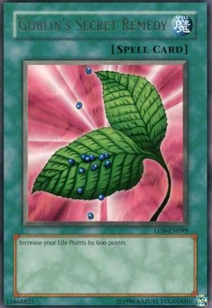 Goblin's Secret Remedy [LOB-EN099] - Legend of Blue Eyes White Dragon (Worldwide English) Unlimited - Rare - Trinity Hobby