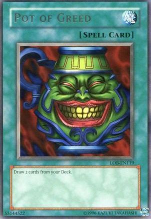 Pot of Greed [LOB-EN119] Rare - Trinity Hobby
