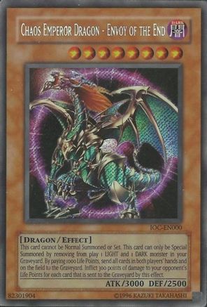 Chaos Emperor Dragon - Envoy of the End [IOC-EN000] Secret Rare - Trinity Hobby