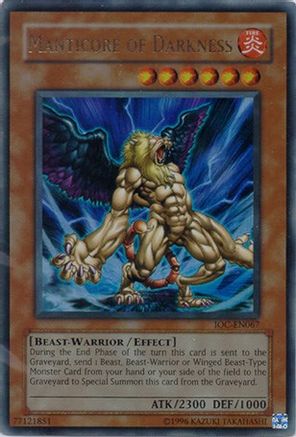 Manticore of Darkness [IOC-EN067] Ultra Rare - Trinity Hobby