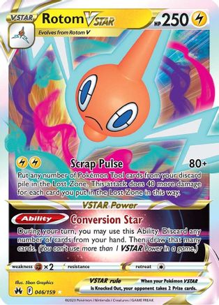 Rotom VSTAR (046/159) [Sword & Shield: Crown Zenith] - Trinity Hobby