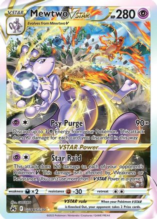 Mewtwo VSTAR (GG44/GG70) [Sword & Shield: Crown Zenith] - Trinity Hobby