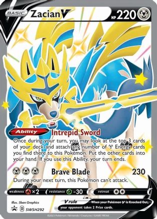 Zacian V (SWSH292) [Sword & Shield: Black Star Promos] - Trinity Hobby