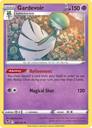 Gardevoir (069/195) (Theme Deck Exclusive) [Sword & Shield: Silver Tempest] - Trinity Hobby