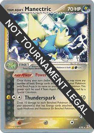 Team Aqua's Manectric (4/95) (Blaziken Tech - Chris Fulop) [World Championships 2004] - Trinity Hobby