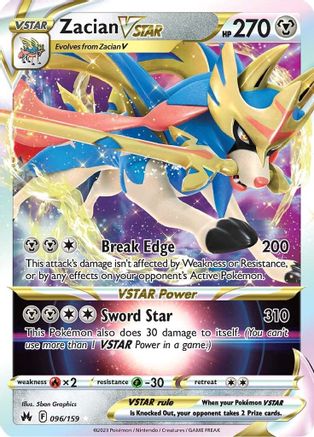 Zacian VSTAR (096/159) [Sword & Shield: Crown Zenith] - Trinity Hobby