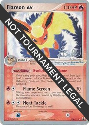 Flareon ex (108/113) (Eeveelutions - Jimmy Ballard) [World Championships 2006] - Trinity Hobby