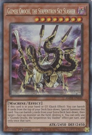 Gizmek Orochi, the Serpentron Sky Slasher [AMDE-EN048] Collector's Rare - Trinity Hobby