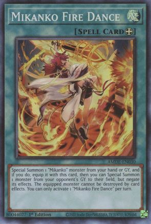 Mikanko Fire Dance [AMDE-EN030] Super Rare - Trinity Hobby