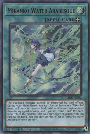 Mikanko Water Arabesque [AMDE-EN032] Ultra Rare - Trinity Hobby