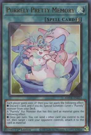 Purrely Pretty Memory [AMDE-EN022] Ultra Rare - Trinity Hobby