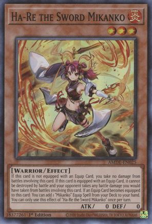 Ha-Re the Sword Mikanko [AMDE-EN025] Super Rare - Trinity Hobby