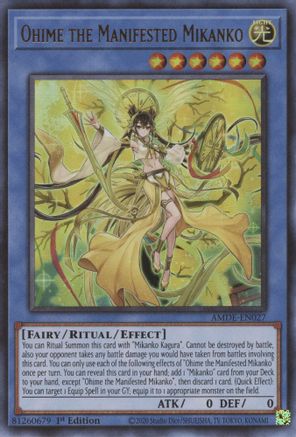 Ohime the Manifested Mikanko [AMDE-EN027] Ultra Rare - Trinity Hobby
