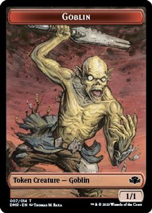 Goblin // Bird Double-Sided Token  [Foil]  (DMR-7 // 1) - [Dominaria Remastered] - Trinity Hobby