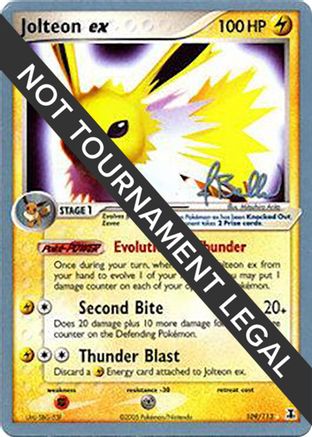 Jolteon ex (109/113) (Eeveelutions - Jimmy Ballard) [World Championships 2006] - Trinity Hobby