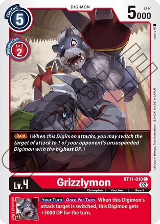 Grizzlymon [BT11-010] [Dimensional Phase] - Trinity Hobby