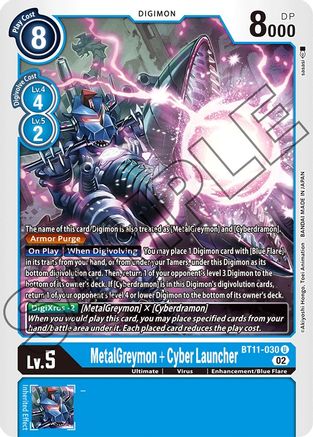 MetalGreymon + Cyber ​​Launcher [BT11-030] [Phase dimensionnelle] 