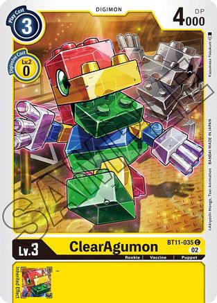 ClearAgumon [BT11-035] [Dimensional Phase] - Trinity Hobby