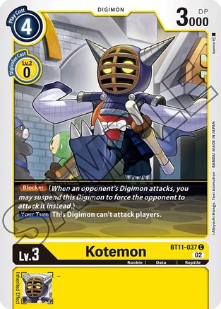 Kotemon [BT11-037] [Dimensional Phase] - Trinity Hobby