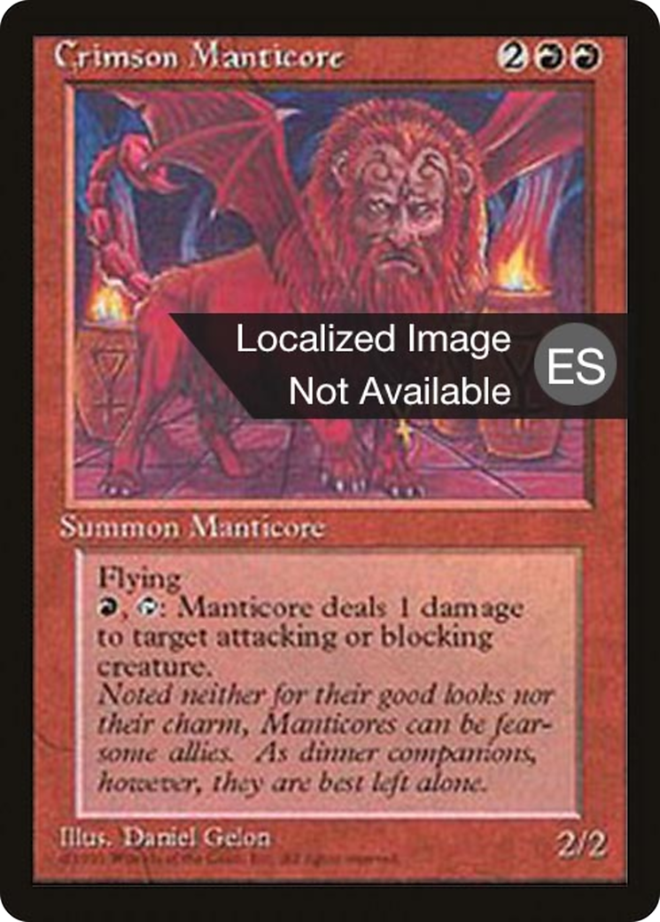 Crimson Manticore [Fourth Edition (Foreign Black Border)] - Trinity Hobby