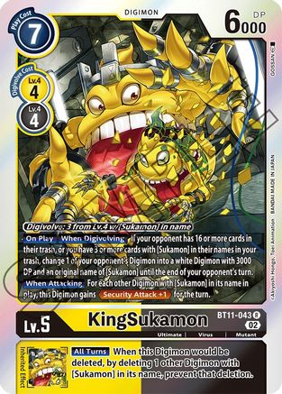 KingSukamon [BT11-043] [Dimensional Phase] - Trinity Hobby