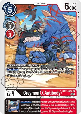 Greymon (X Antibody) [BT11-064] [Dimensional Phase] - Trinity Hobby