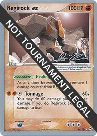 Regirock ex (98/101) (Mewtrick - Jason Klaczynski) [World Championships 2006] - Trinity Hobby