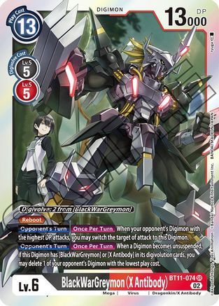 BlackWarGreymon (X Antibody) [BT11-074] [Dimensional Phase] - Trinity Hobby