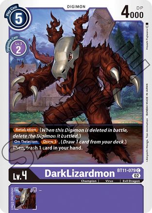 DarkLizardmon [BT11-079] [Dimensional Phase] - Trinity Hobby