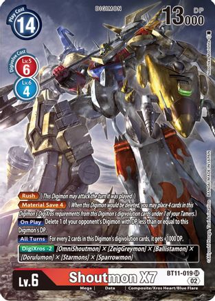 Shoutmon X7 [BT11-019] (Alternate Art) [Dimensional Phase] - Trinity Hobby
