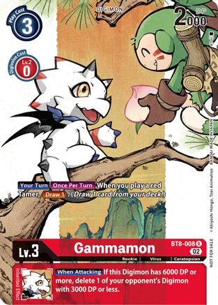 Gammamon [BT8-008] (Digimon Illustration Competition Promotion Pack) [New Awakening Promos] - Trinity Hobby