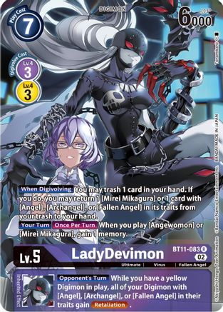 LadyDevimon [BT11-083] (Alternate Art) [Dimensional Phase] - Trinity Hobby
