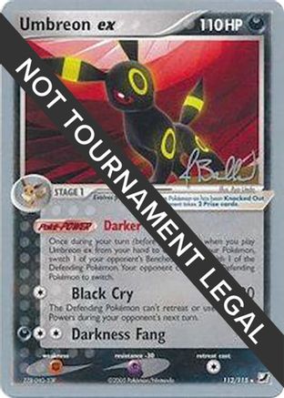 Umbreon ex (112/115) (Eeveelutions - Jimmy Ballard) [World Championships 2006] - Trinity Hobby