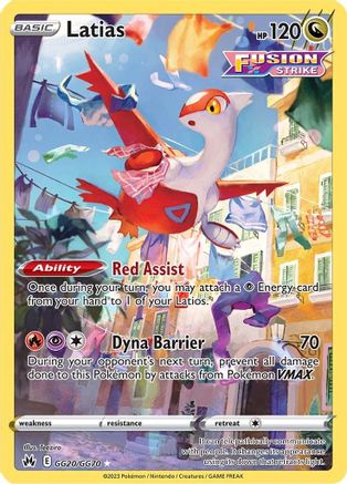 Latias (GG20/GG70) [Sword & Shield: Crown Zenith] - Trinity Hobby
