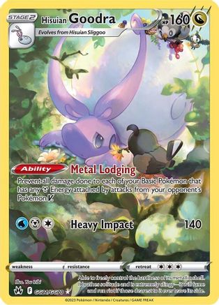 Hisuian Goodra (GG21/GG70) [Sword & Shield: Crown Zenith] - Trinity Hobby