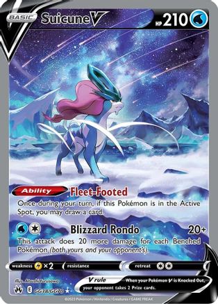 Suicune V (GG38/GG70) [Sword & Shield: Crown Zenith] - Trinity Hobby