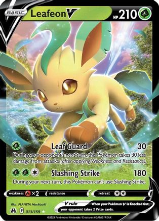 Leafeon V (013/159) [Sword & Shield: Crown Zenith] - Trinity Hobby