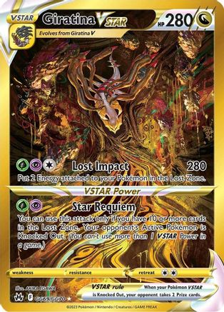 Giratina VSTAR (GG69/GG70) (Secret) [Sword & Shield: Crown Zenith] - Trinity Hobby