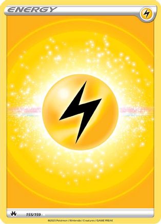 Lightning Energy (155/159) (Texture Full Art) [Sword & Shield: Crown Zenith] - Trinity Hobby