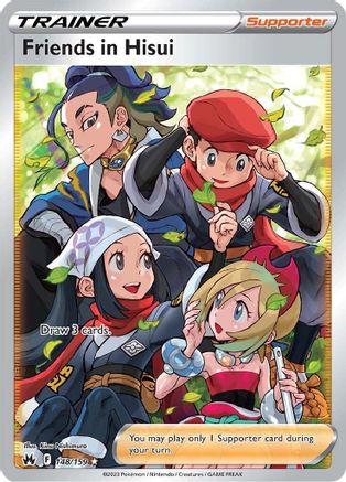 Friends in Hisui (148/159) (Full Art) [Sword & Shield: Crown Zenith] - Trinity Hobby