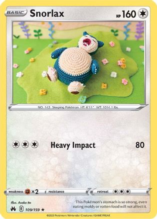 Snorlax (109/159) [Sword & Shield: Crown Zenith] - Trinity Hobby