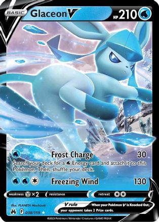 Glaceon V (038/159) [Sword & Shield: Crown Zenith] - Trinity Hobby