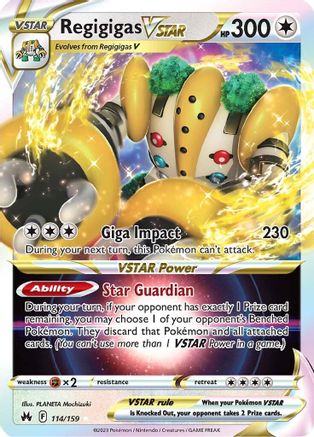 Regigigas VSTAR (114/159) [Sword & Shield: Crown Zenith] - Trinity Hobby