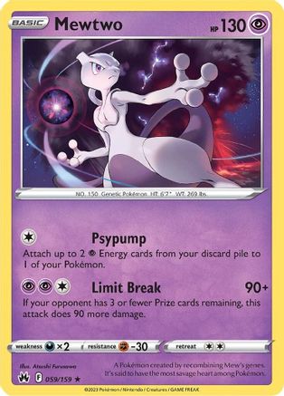 Mewtwo (059/159) [Sword & Shield: Crown Zenith] - Trinity Hobby