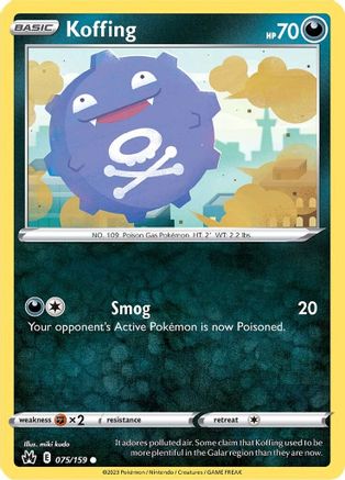 Koffing (075/159) [Sword & Shield: Crown Zenith] - Trinity Hobby