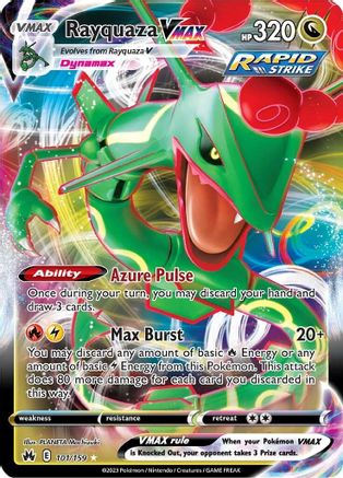 Rayquaza VMAX (101/159) (101) [Sword & Shield: Crown Zenith] - Trinity Hobby